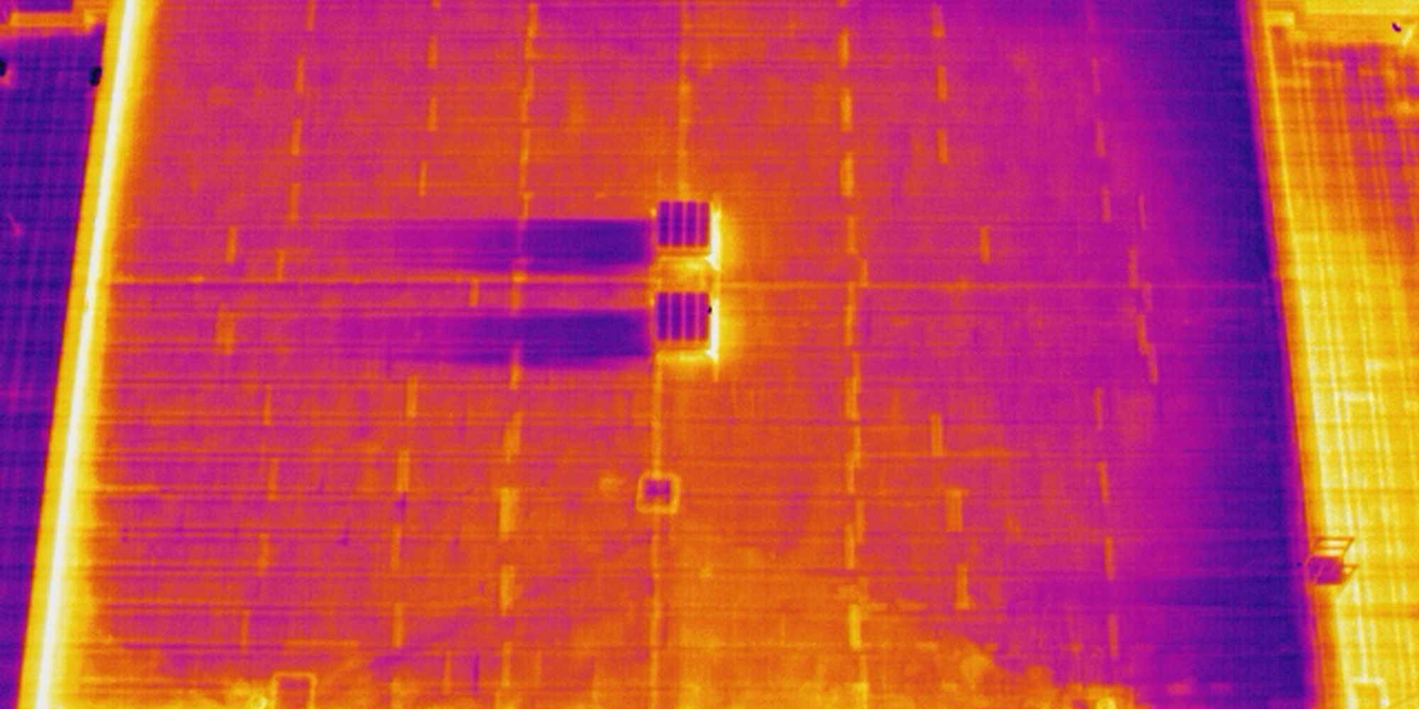 Infrared Drone Roof Scan